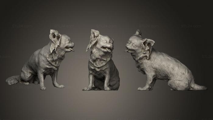 Animal figurines (Chihuahua dog 20, STKJ_0194) 3D models for cnc
